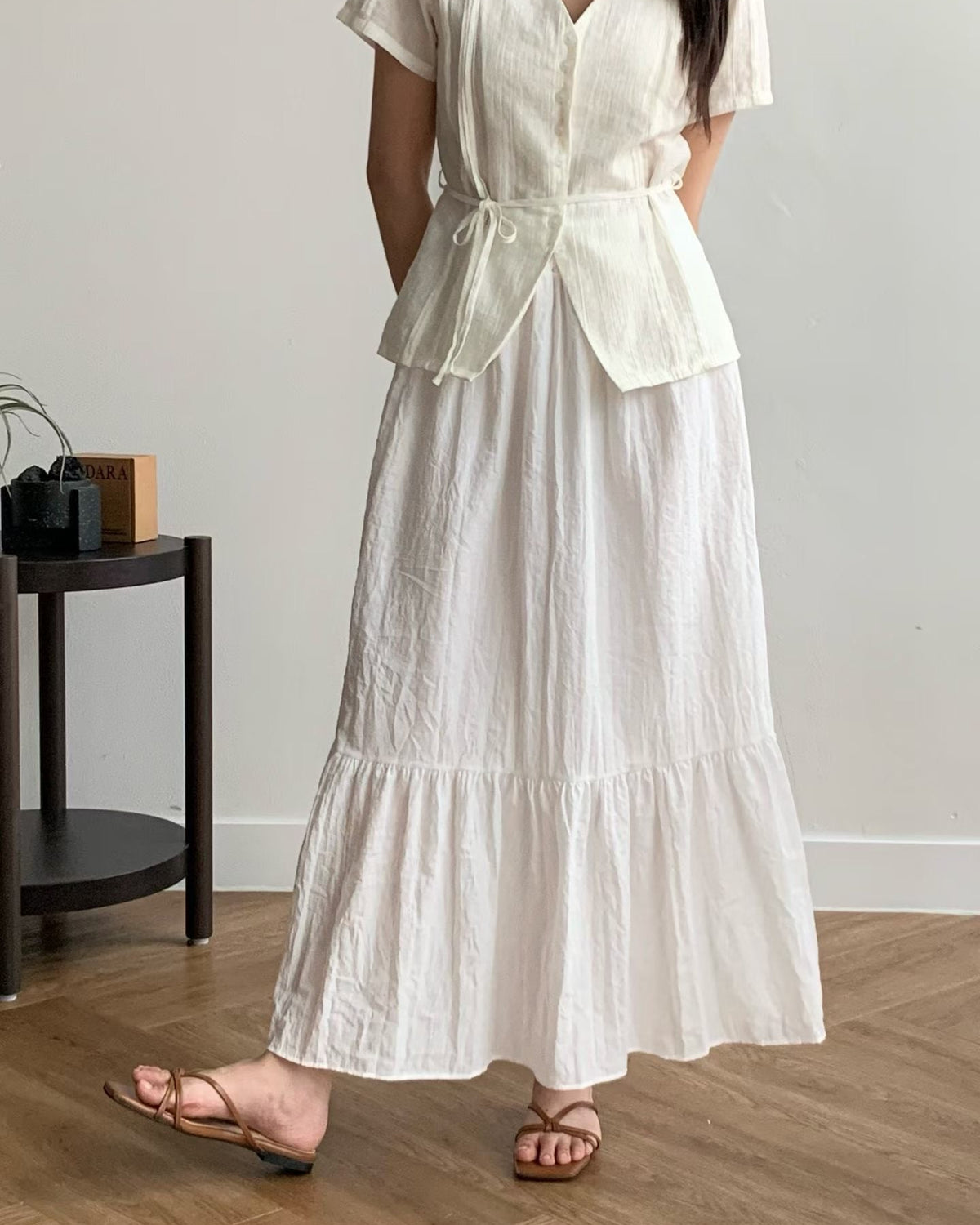 KR 荷葉邊長裙