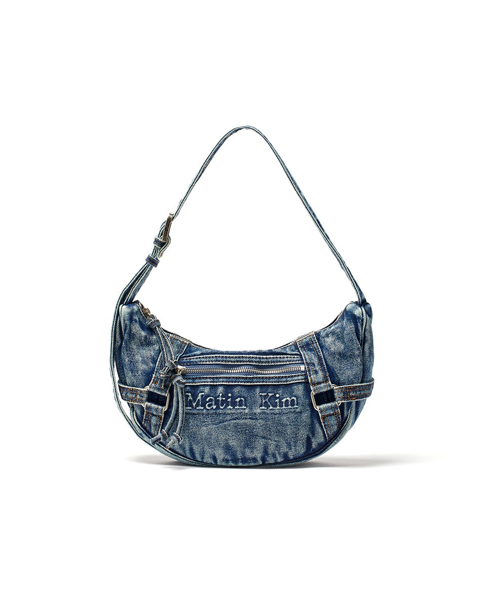 MATIN WASHED DENIM MINI HOBO BAG (預訂)