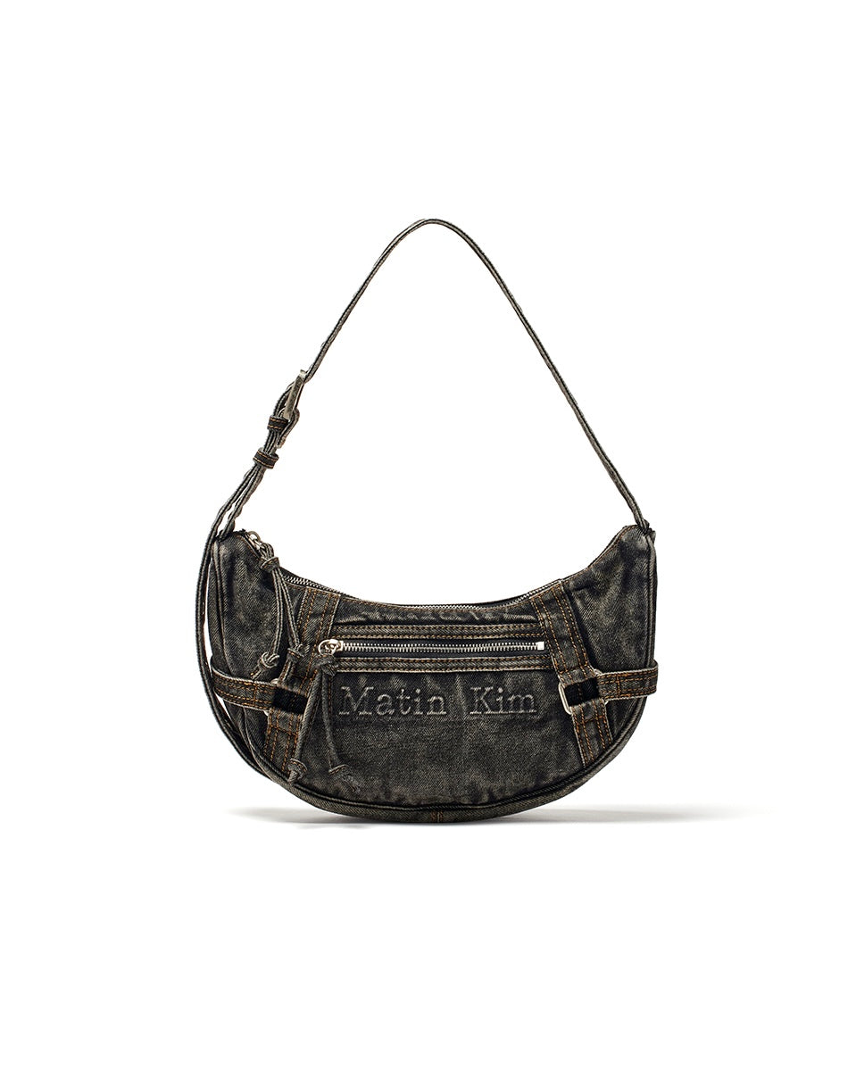 MATIN WASHED DENIM MINI HOBO BAG (預訂)