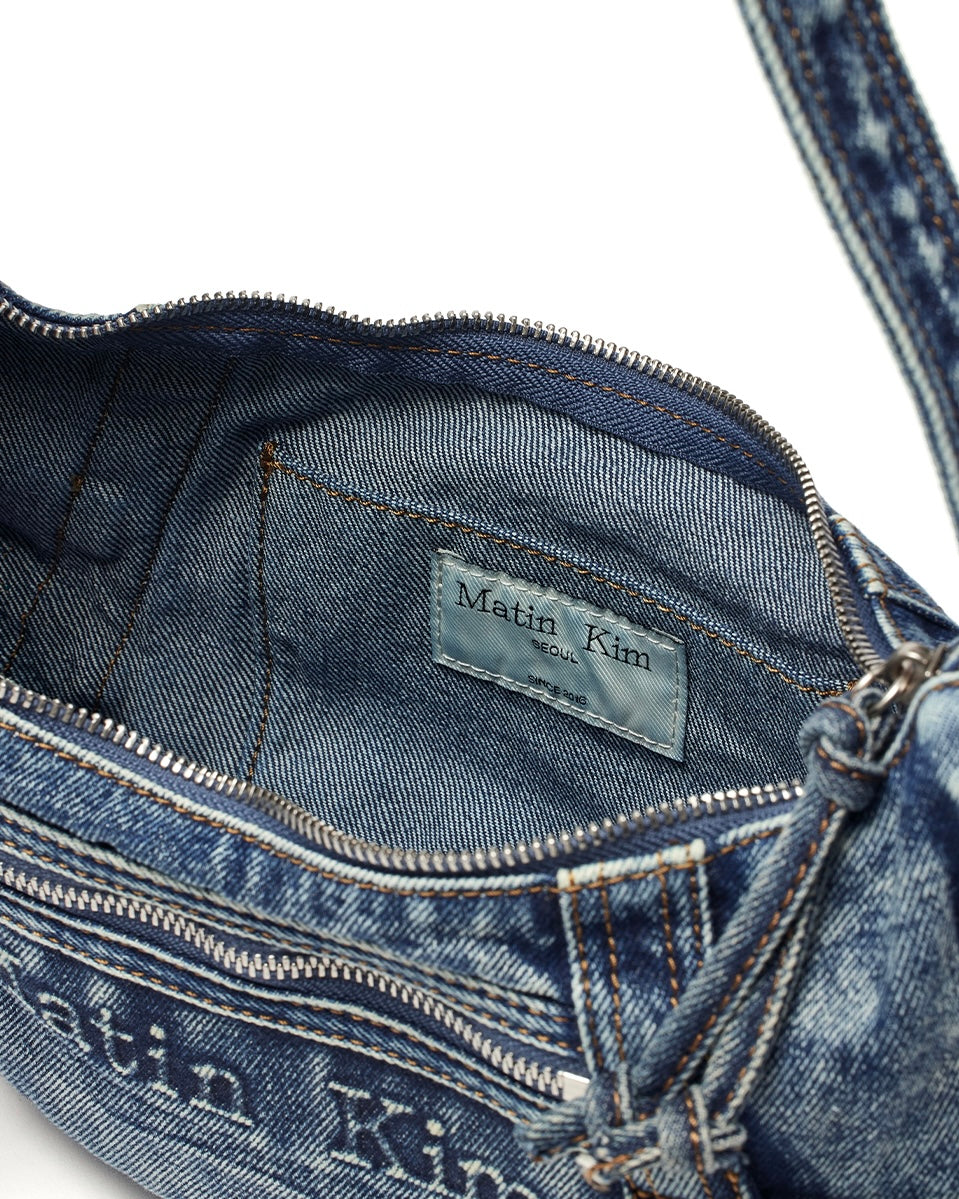 MATIN WASHED DENIM MINI HOBO BAG (預訂)