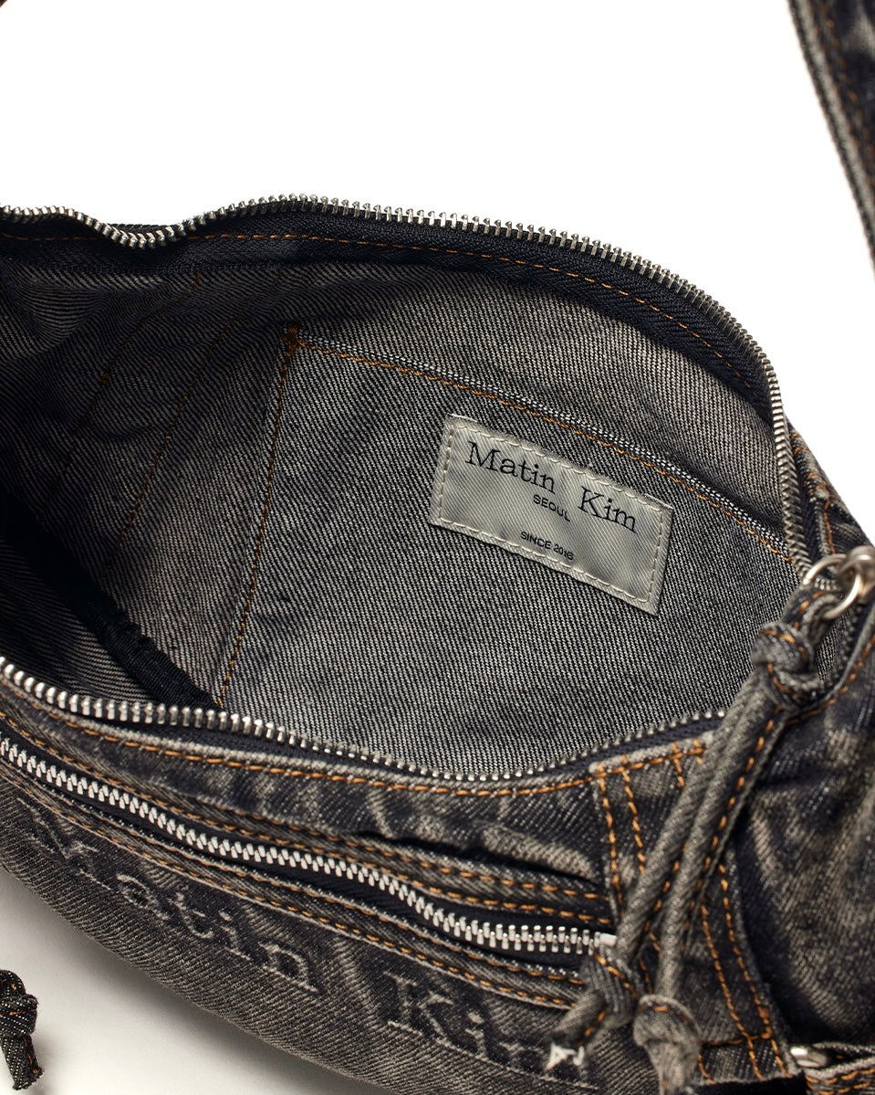 MATIN WASHED DENIM MINI HOBO BAG (預訂)