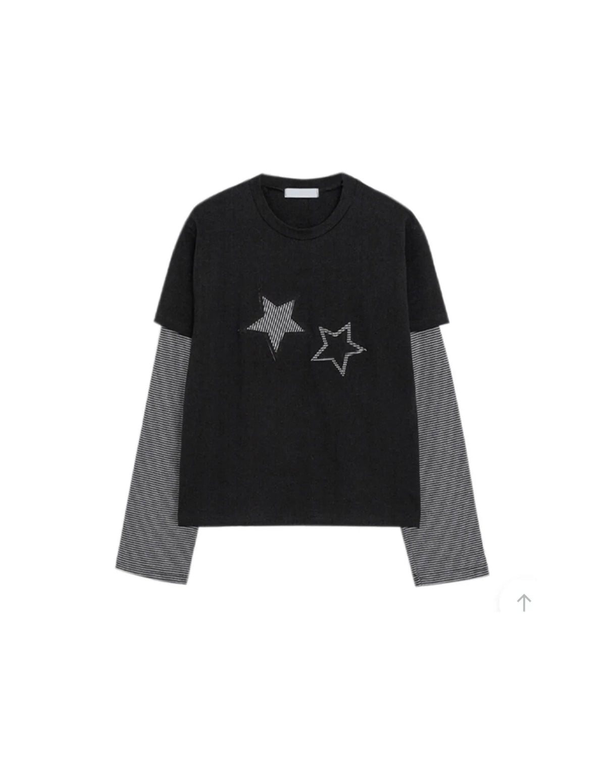 KR 星星假兩件長袖上衣